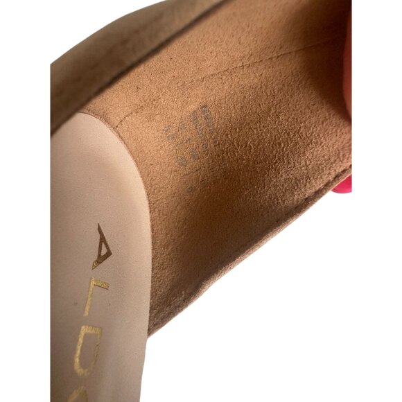 ALDO Beige Ankle Strap Sandals Heels Size 8 - Picture 4 of 9
